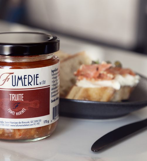 Fumerie de l'Est Pot truite fumée marinée – La Fumerie de l’Est