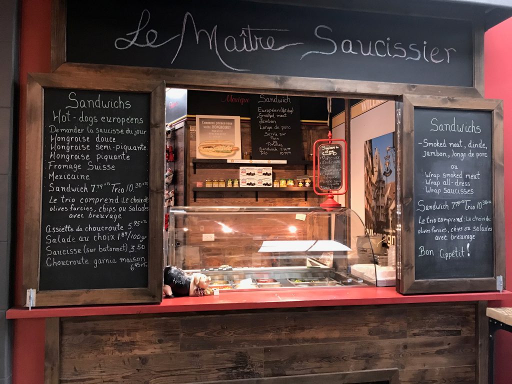 Le Maitre Saucissier menu dîner
