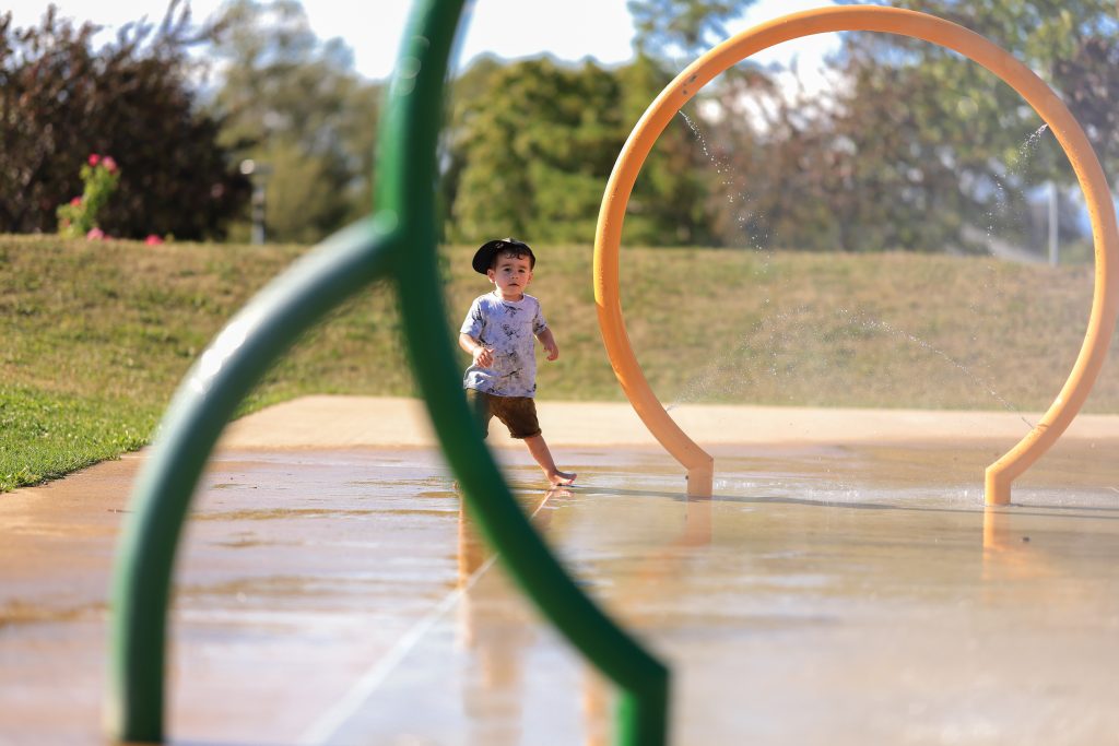 Parc Beauséjour Jeux d'eau enfant Crédit Patric Nadeau