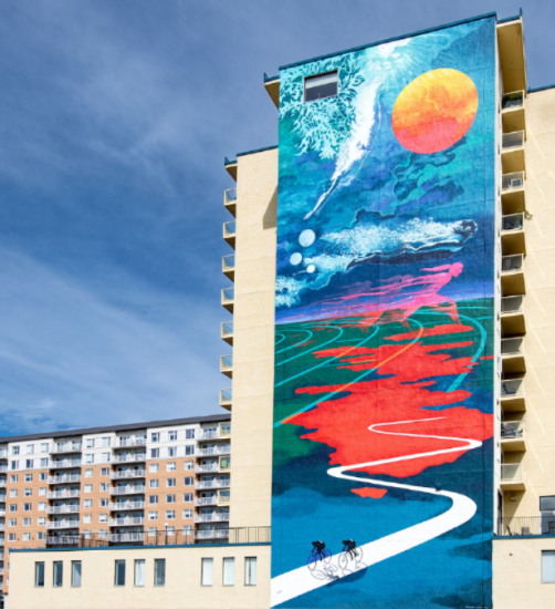 Mural sur édifice &ndash; Public art trail
