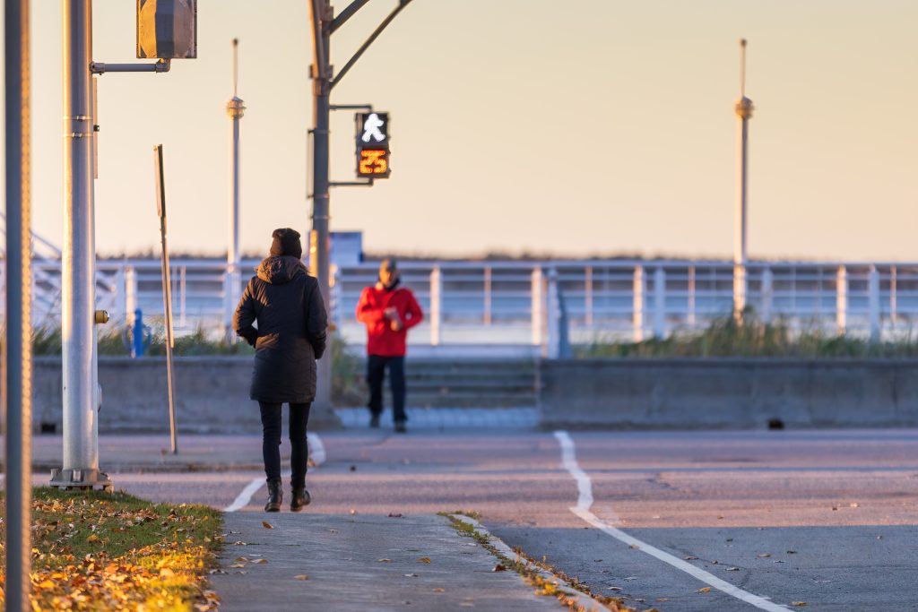 Traverse piéton Promenade de la mer Ville de Rimouski crédit JC Lemay Traverse piéton Promenade de la mer Ville de Rimouski crédit JC Lemay