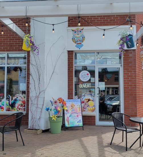 Devanture boutique Péchés Mignons – Péchés Mignons
